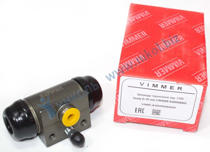 Цилиндр тормозной задний для а/м ВАЗ 2180 Lada Vesta D-19 mm VIMMER 8450006850 ЭКОНОМ