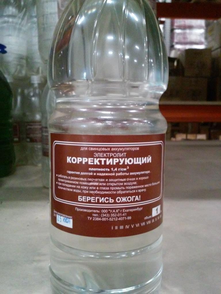 Электролит 1,40 корректирующий УАК 1л 